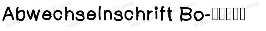 Abwechselnschrift Bo字体转换